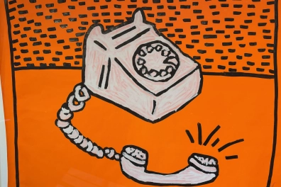 Keith Haring Telephone artwork